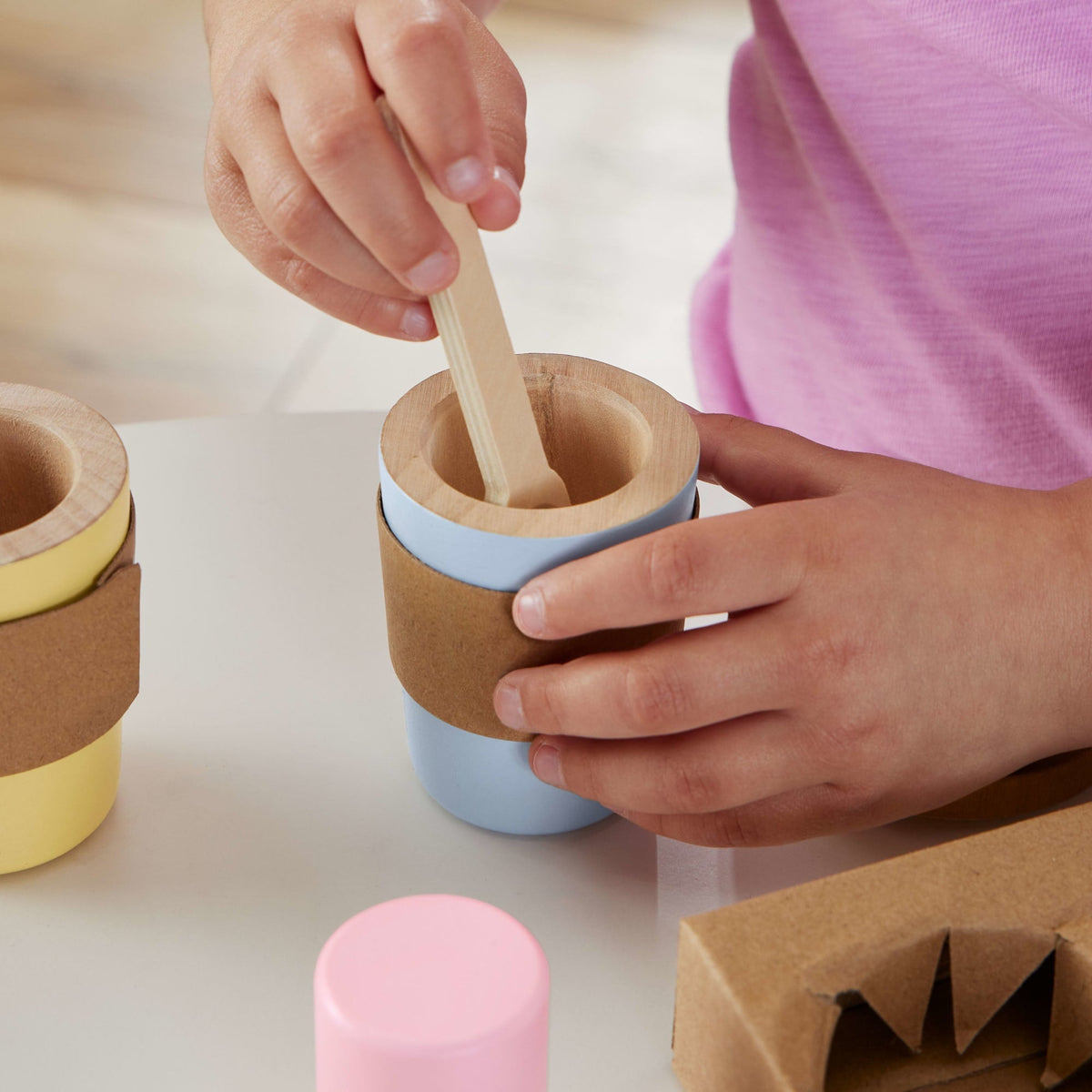 Fisher-Price Juguete para Bebés Set Mi Primer Capuchino de Madera