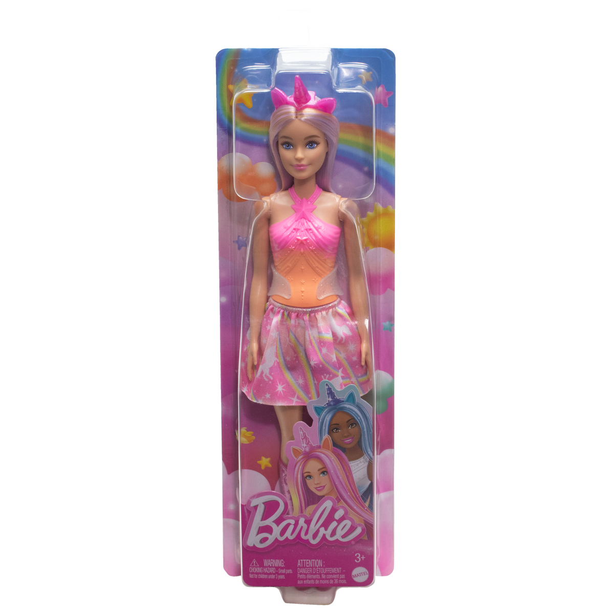 Barbie Fantasia Boneca Saia de Unicórnio de Sonho Rosa